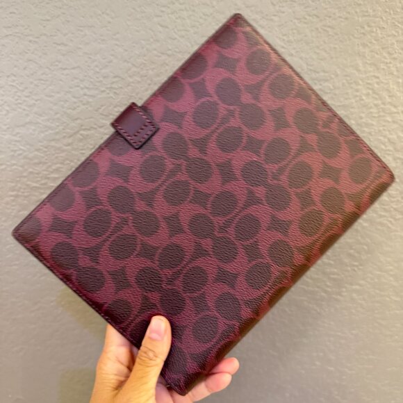 Coach Boxed Notebook And Pencil Case Set In Signature Canvas CCP97 - Picture 3 of 16